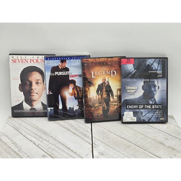 Will Smith 4 Movie Dvd Bundle Lot | Enemy of the State | Pursuit of Happiness + - Picture 1 of 3